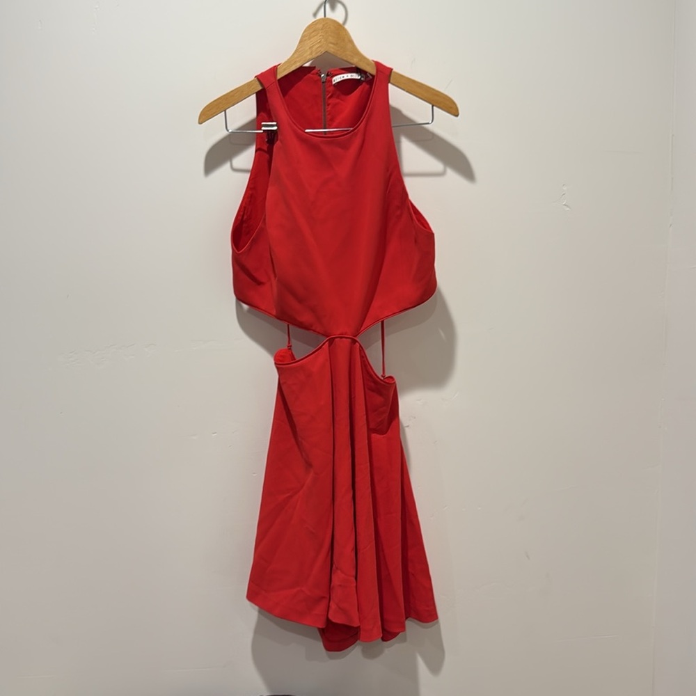 NWT Alice and Olivia cutout mini dress - Picture 3 of 8
